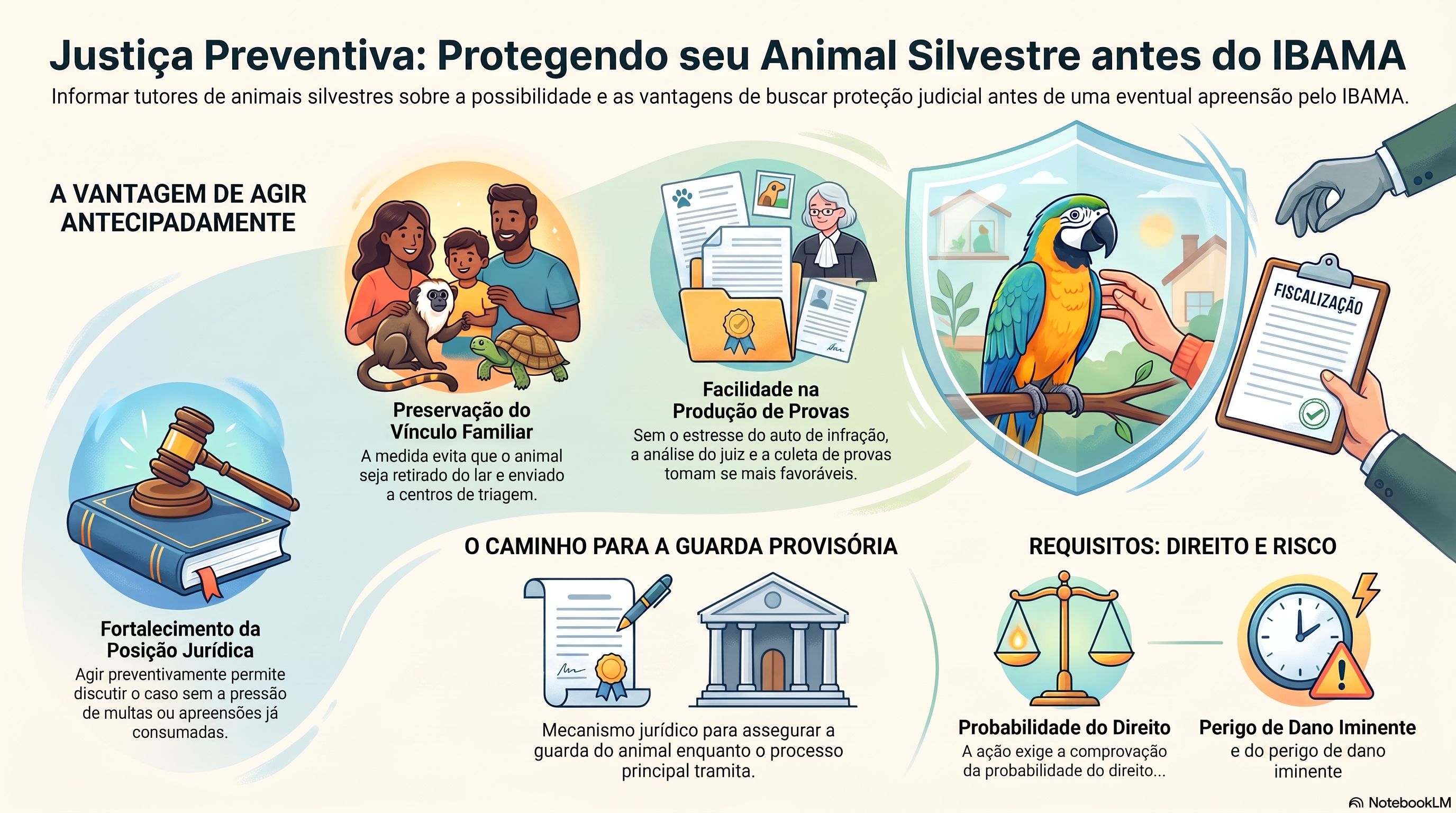 Posso entrar na Justiça antes de o IBAMA apreender o meu animal silvestre?