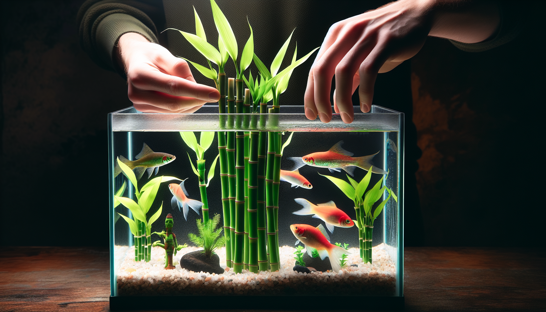 Illustration Of Planting In Aquarium