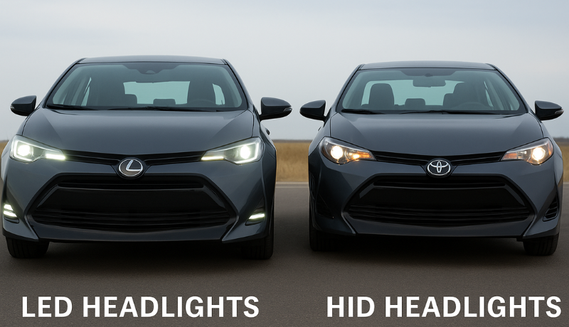 LED vs HID different manufacturers, beam pattern, color temperature and superior durability