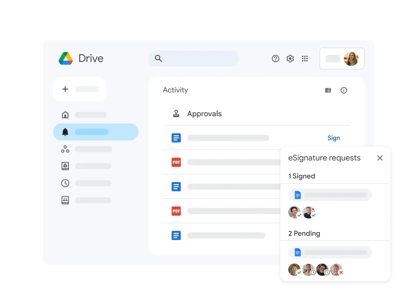 Google Drive - E-Signaturen
