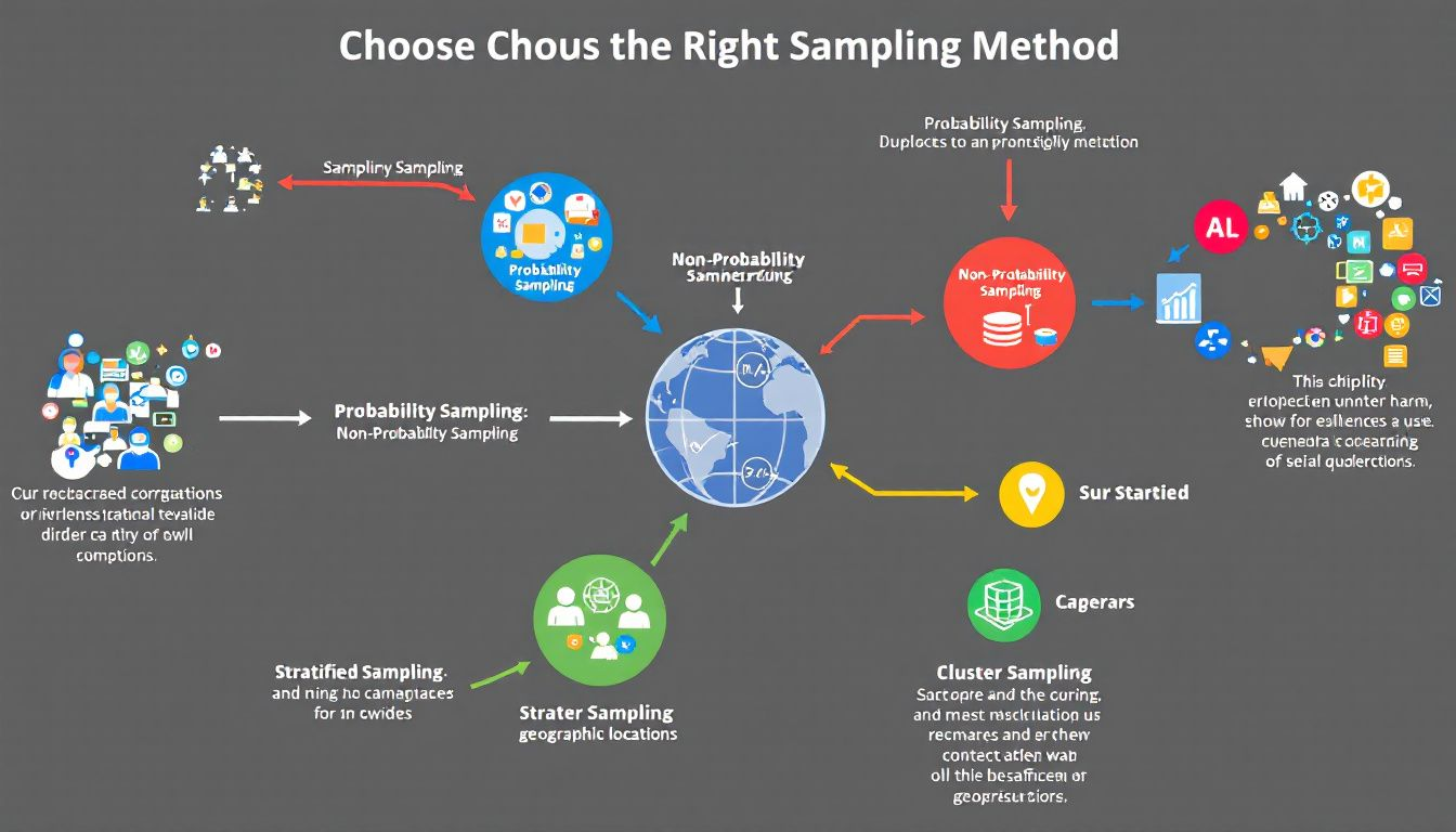 A flowchart for choosing the right sampling method.