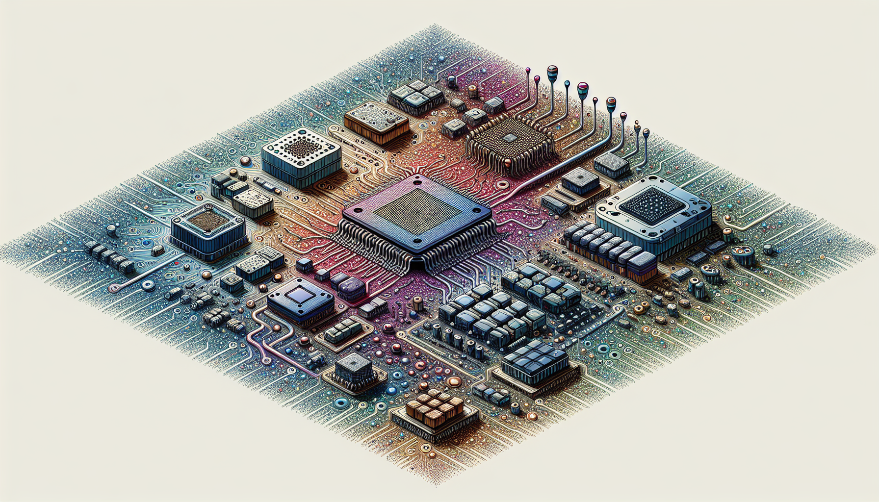 Illustration of integrated circuits