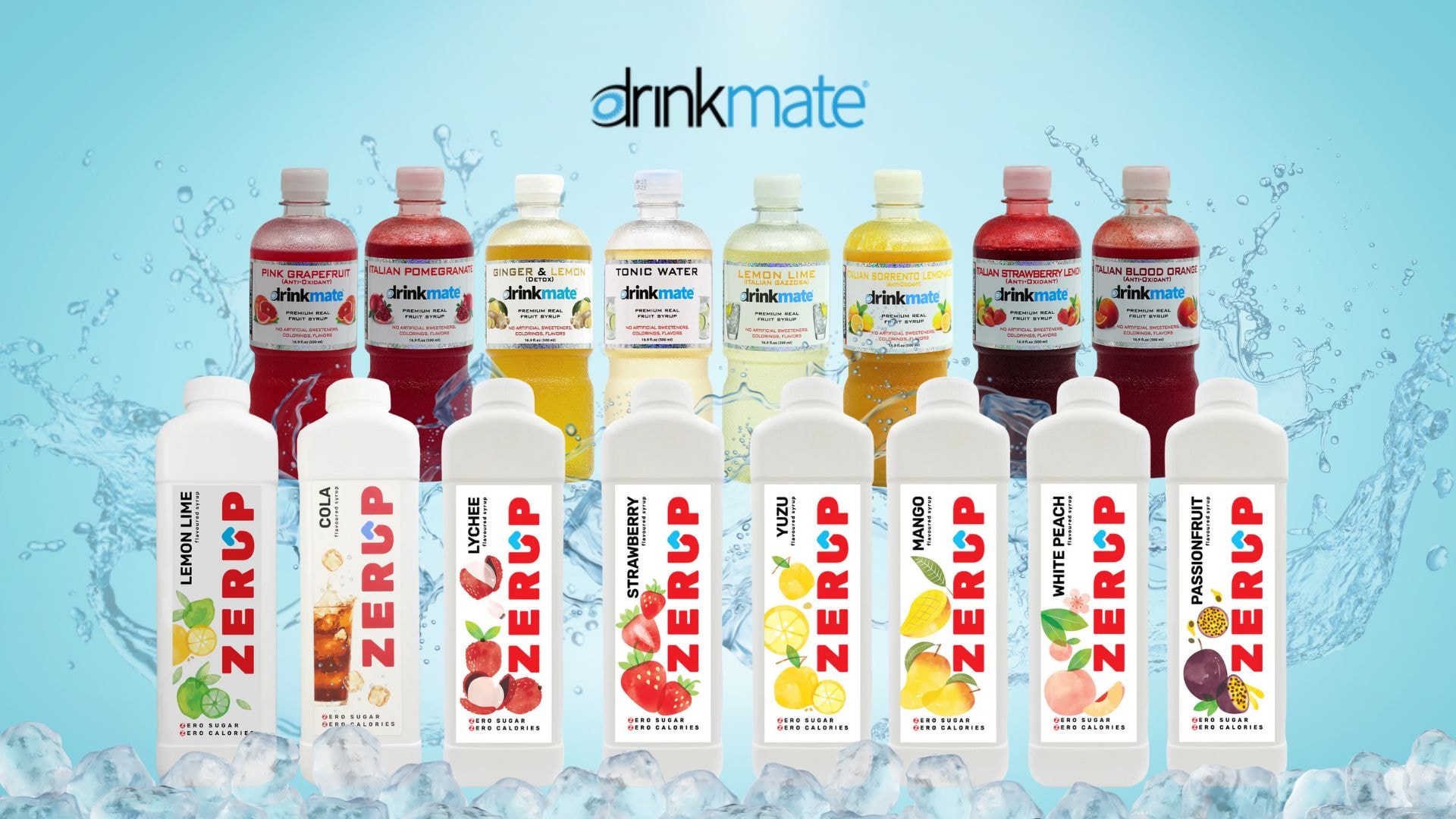 Drinkmate Singapore - all syrup flavours