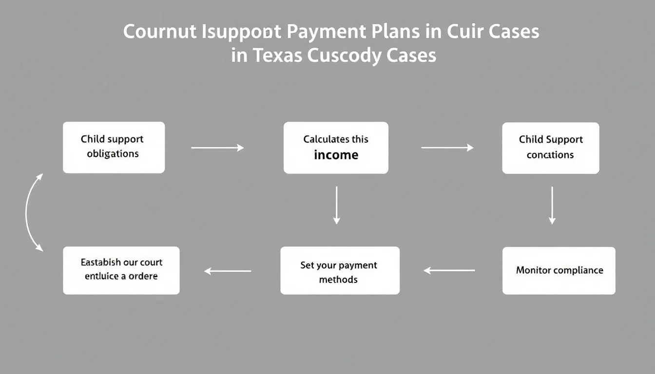 How payment plans work in Texas custody cases.