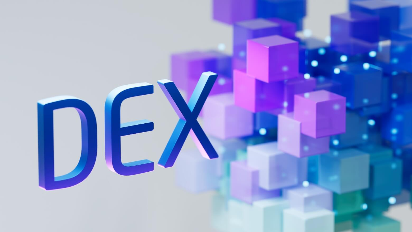 Network blocks with a DEX logo