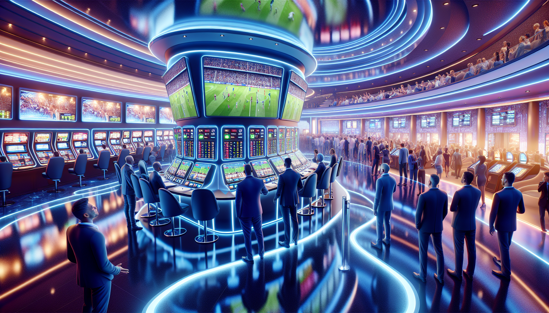 Dynamic sports betting area in a casino