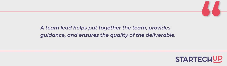 team lead quote