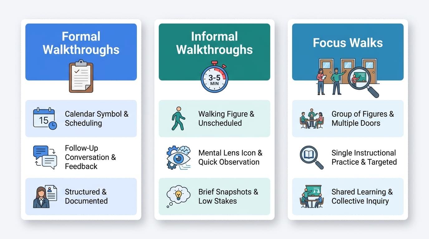 Three Walkthrough Types and How Look-Fors Apply to Each