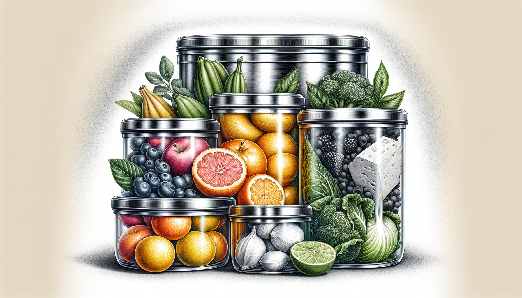 Storing acidic and alkaline foods in stainless steel containers