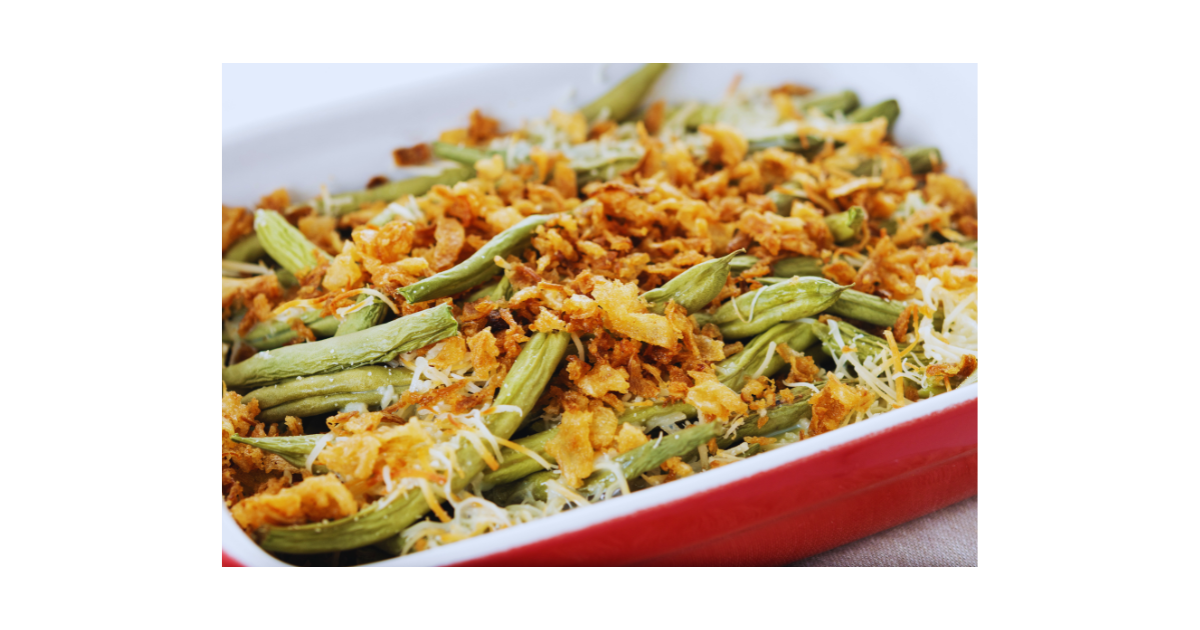 Green Bean Casserole with Crispy Fried Onions 