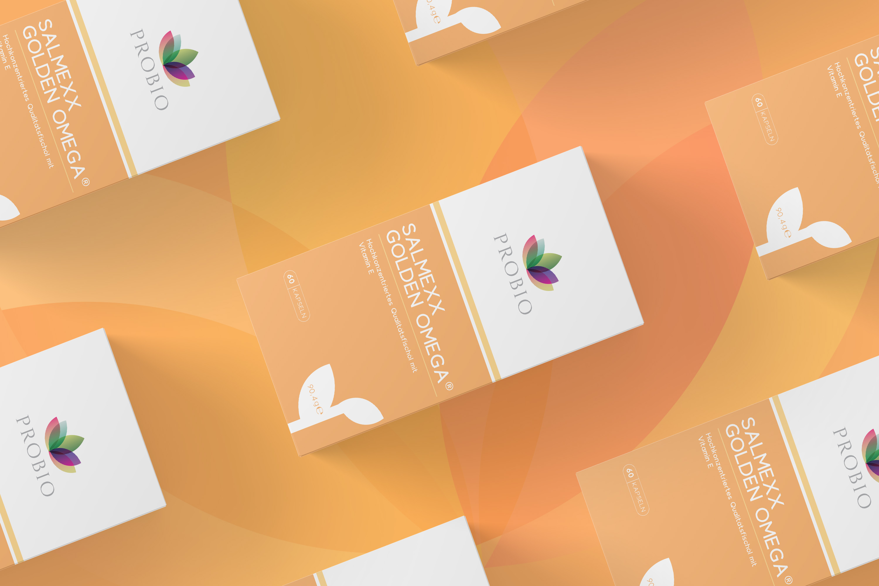 Probio's Salmexx Golden Omega®; hochdosiertes Qualitätsfischöl mit EPA und DHA und Vitamin E
