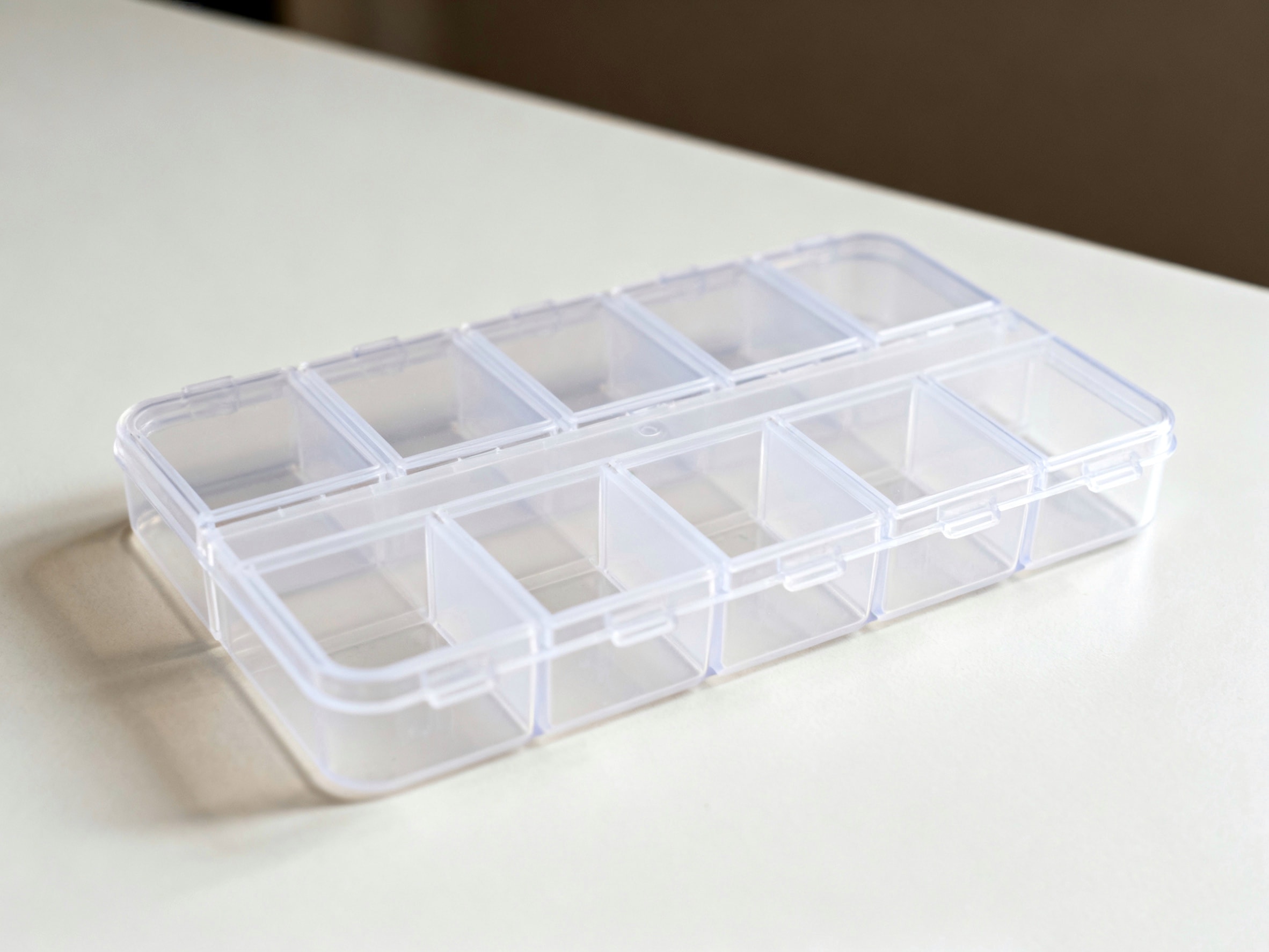 The pill box can also be used as an earring organizer.