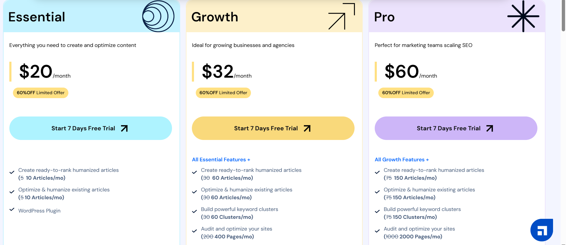 Scalenut offers flexible pricing plans to cater to different user needs