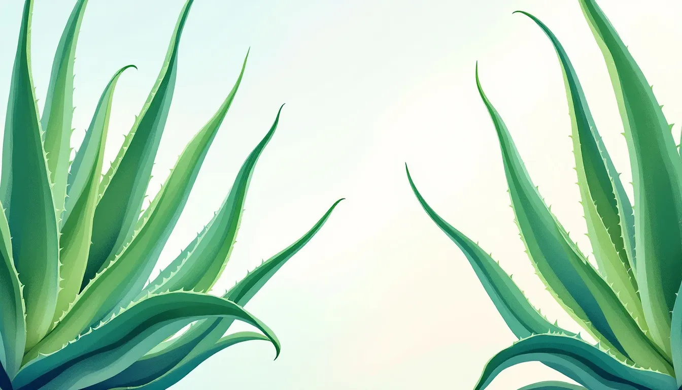 Aloe vera plant showcasing its lush green leaves, emphasizing its skin benefits.