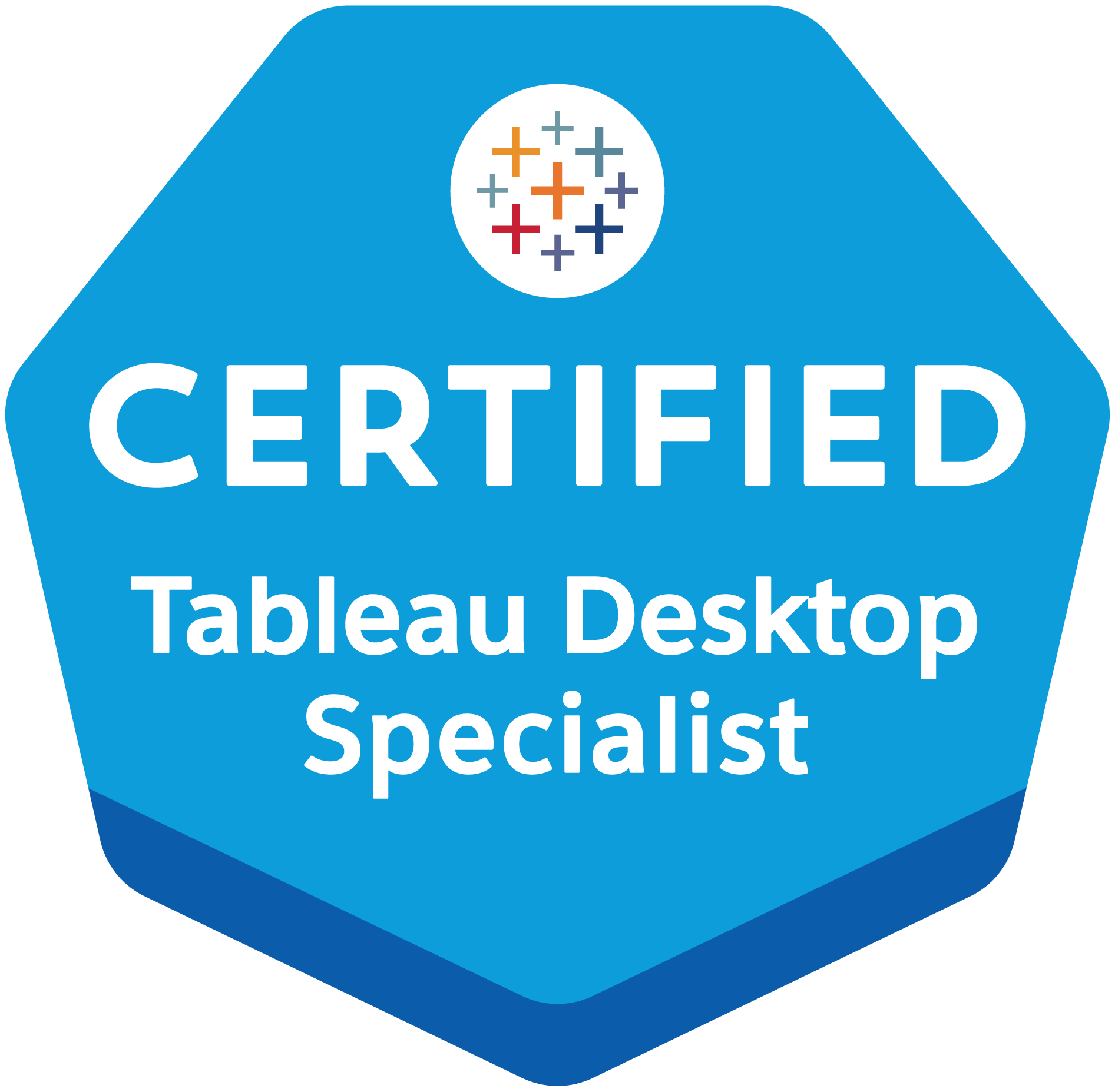 Tableau desktop certified associate certification badge