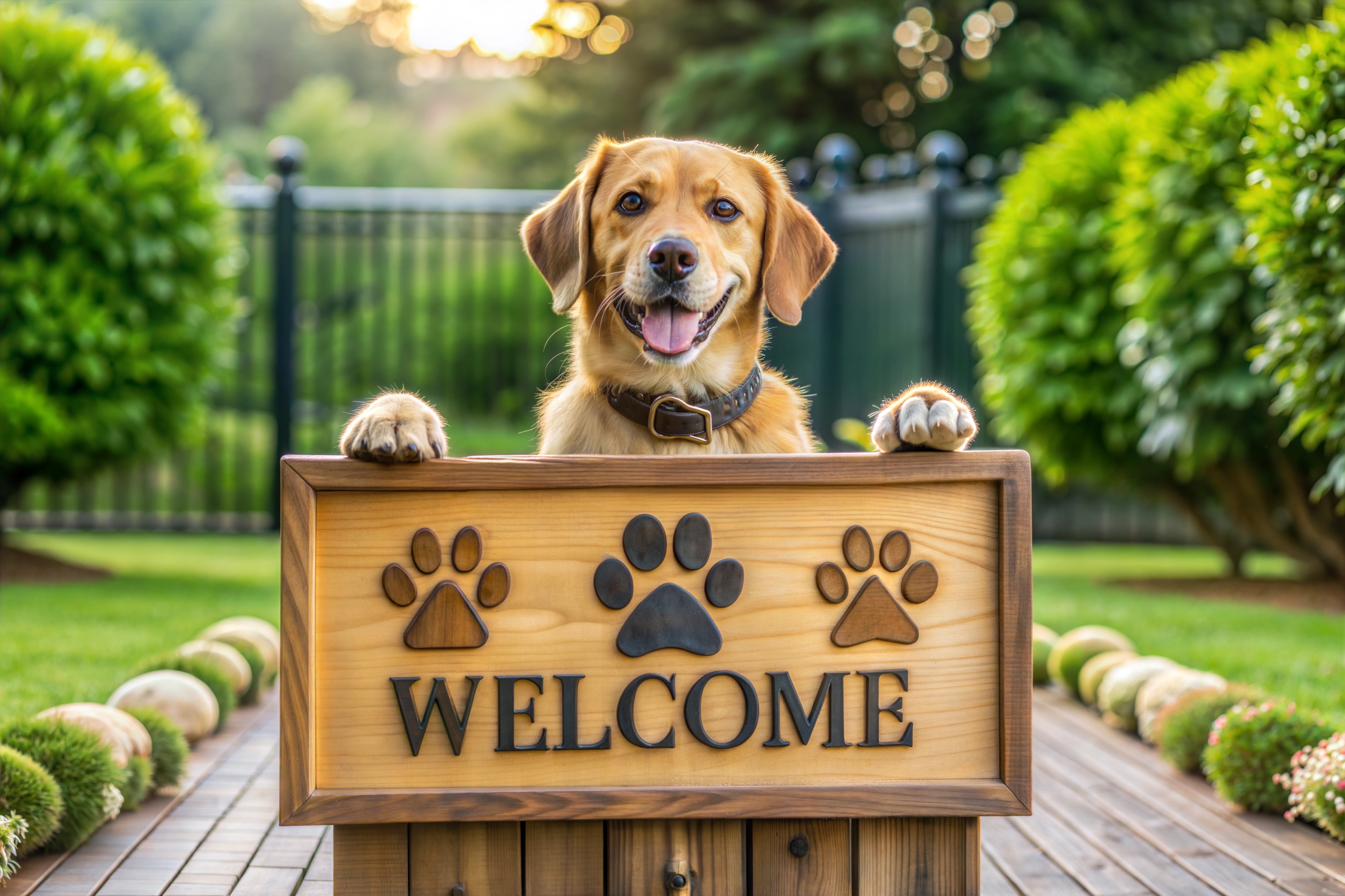 Inform your guests that you have pets and ask how you can make them feel comfortable in your home.