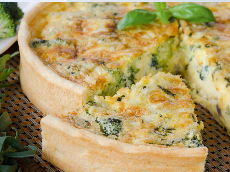 Broccoli Cheddar Quiche - keto dinner ideas