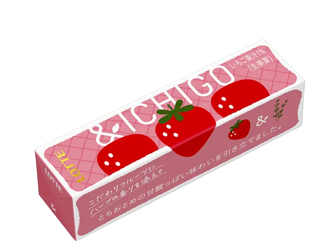 Strawberry gum