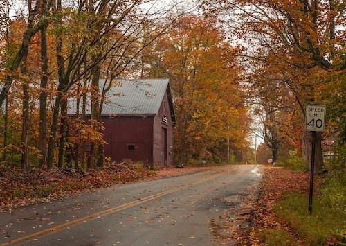 Historic houses along the route