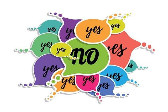 yes, no, feedback