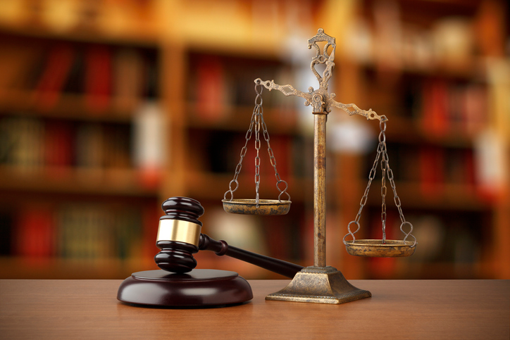 A gavel and scales of justice