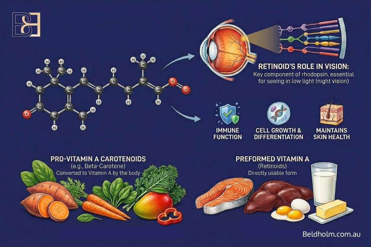 Vitamin A (Retinoid) Before and After Body Contouring Surgery: A Guide for Post Weight Loss Patients 1 Vitamin A function