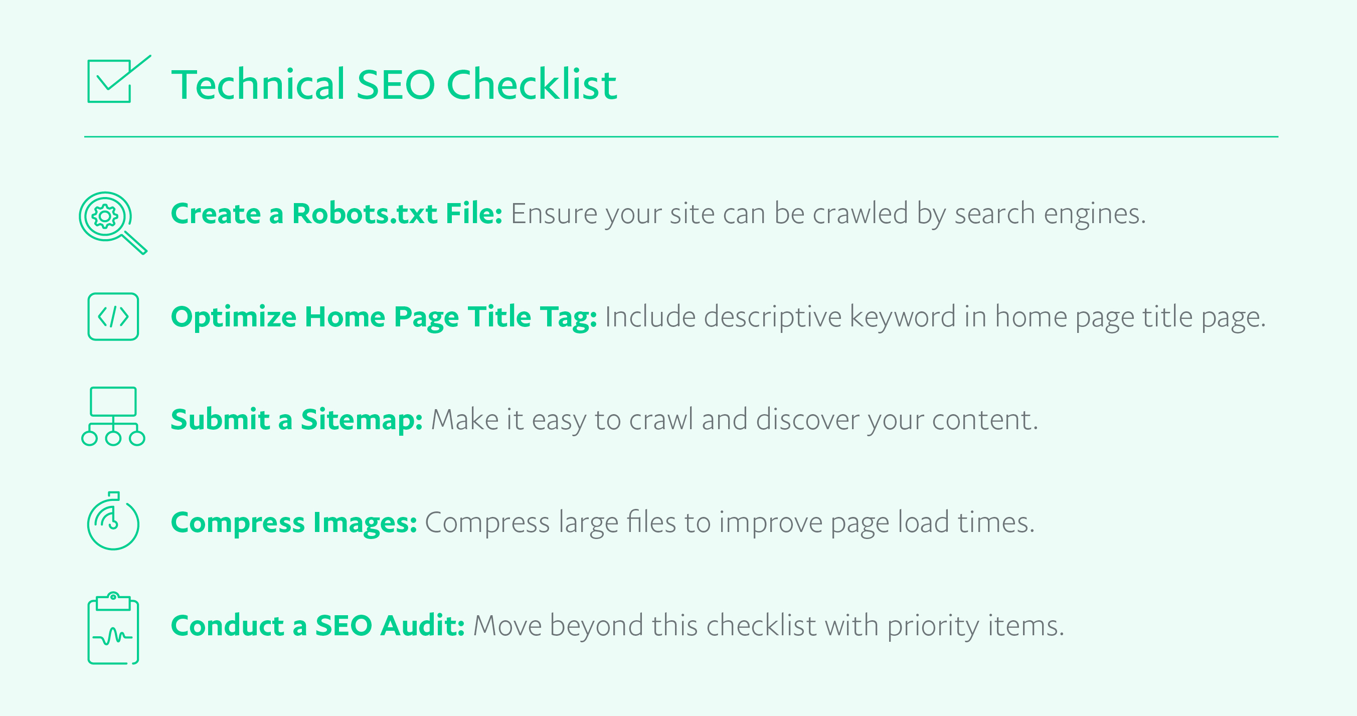 Simple technical SEO checklist