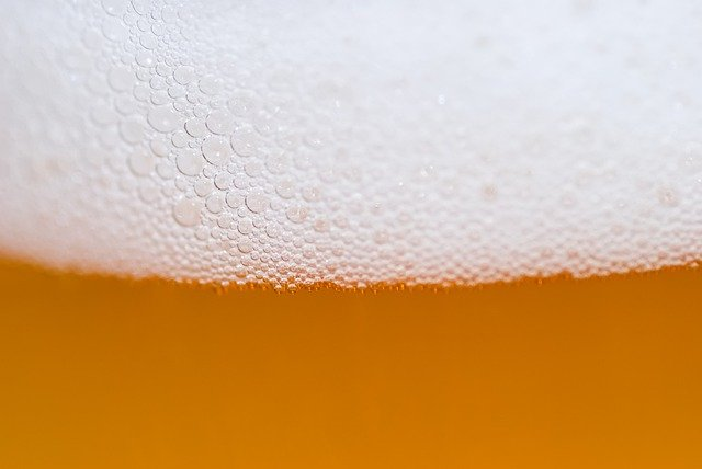 beer, foam, bubbles