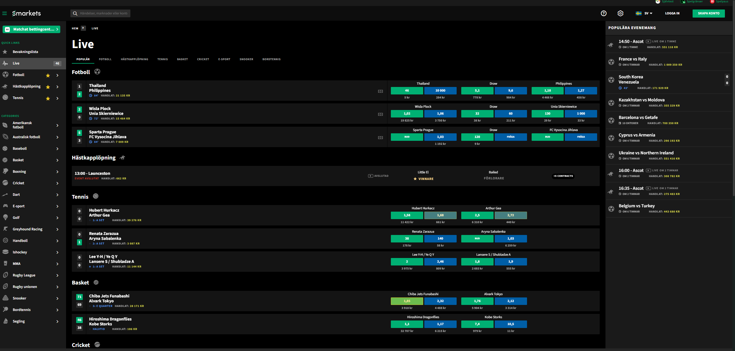 Livebetting och Cash Out