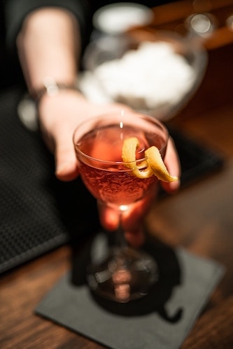 Drink served with a wink to the past