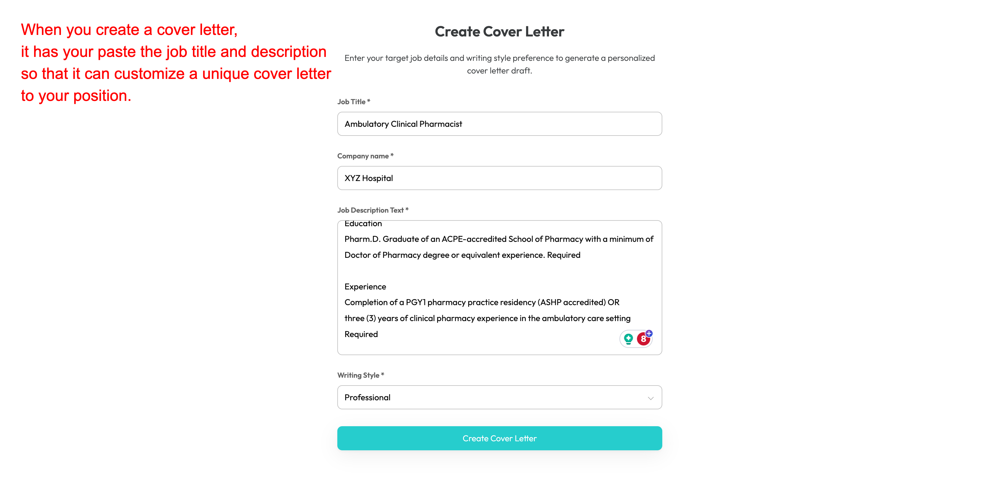 best ai for cover letters