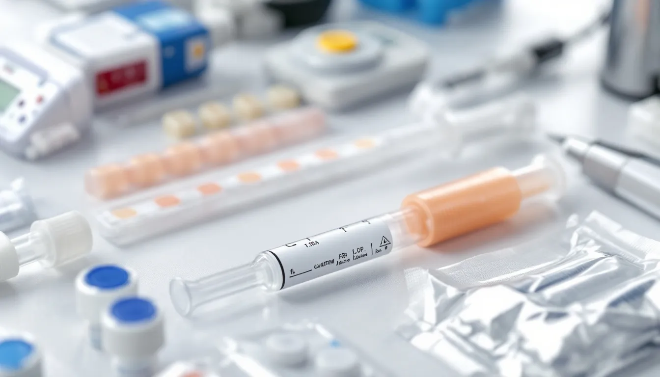 The image showcases modern phlebotomy training equipment, including various collection tubes, needles, and laboratory processing devices, essential for aspiring phlebotomy students to develop excellent phlebotomy skills in a real-life environment. This equipment is crucial for certified phlebotomy technicians as they learn phlebotomy techniques and prepare for their careers in healthcare.
