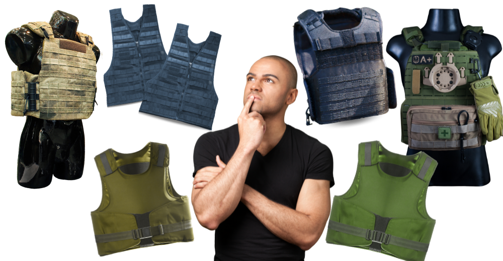 man choosing best body armor