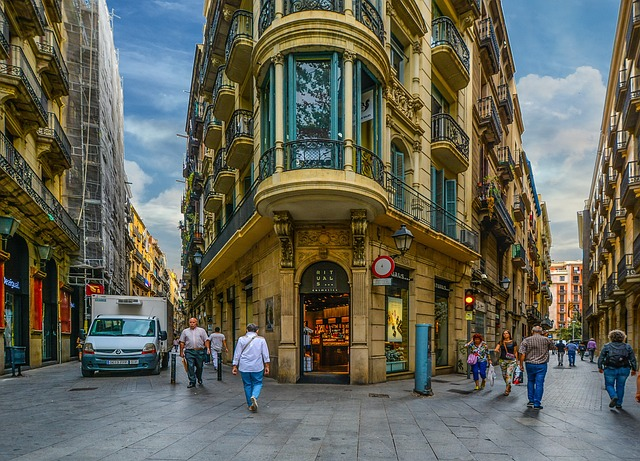 barcelona, street, gothic