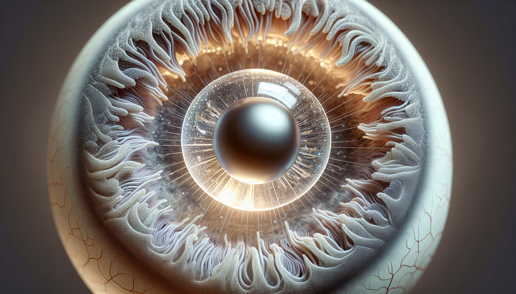 Illustration of artificial intraocular lens
