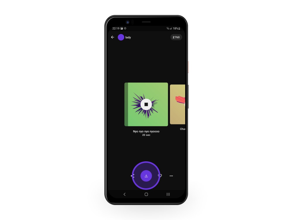 Preview and Download Tap a tone to listen. Like what you hear? Tap the download icon.