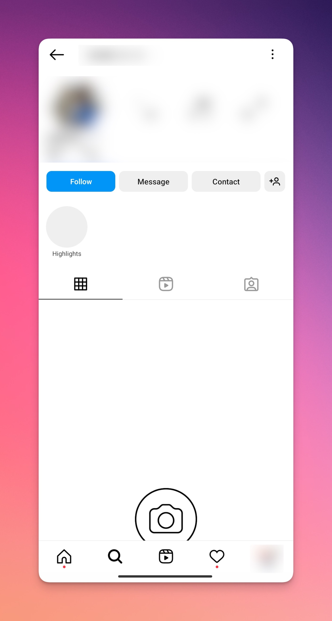 Remote.tools shows a screenshot of an Instagram profile that has blocked your account