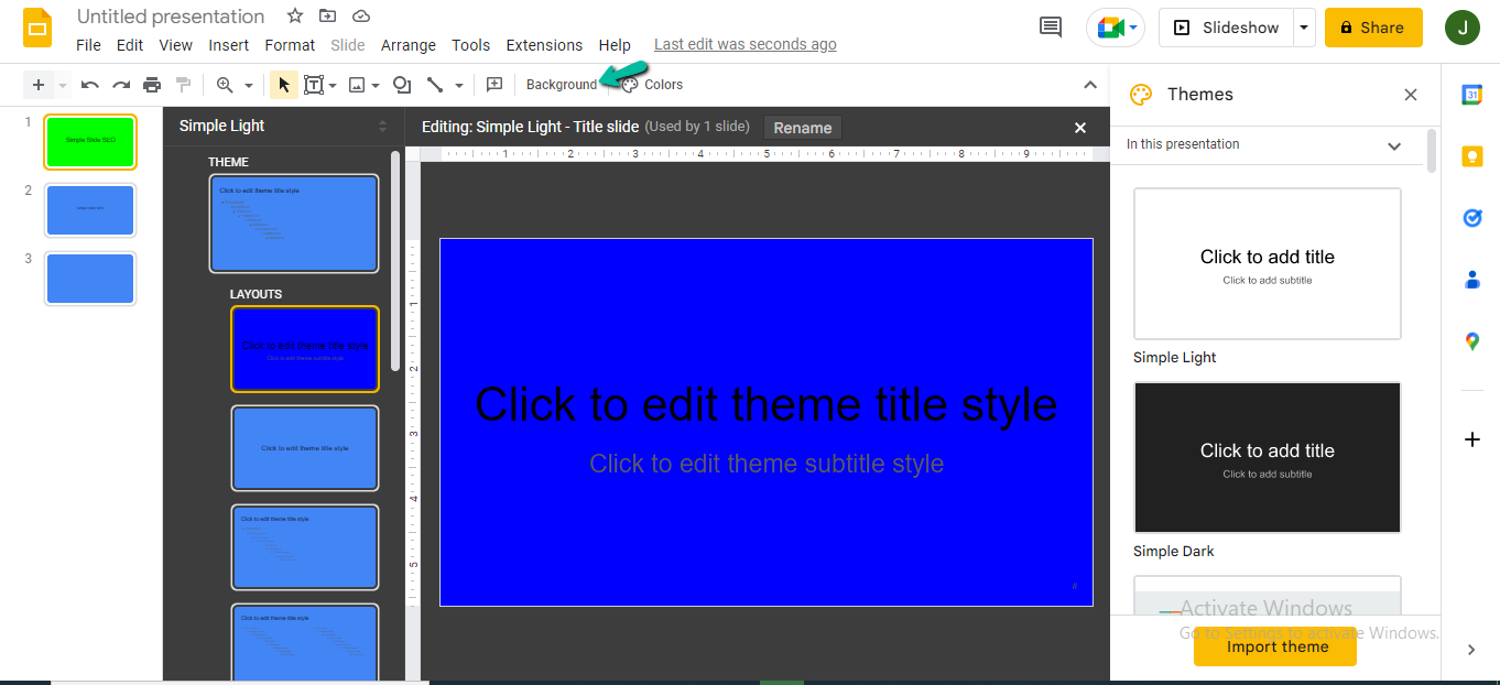 How to Change Theme Colors in Google Slides