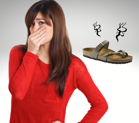 Sweaty feet and damp conditions over a long time of wearing Birkenstocks will cause the sandals to omit bad odors