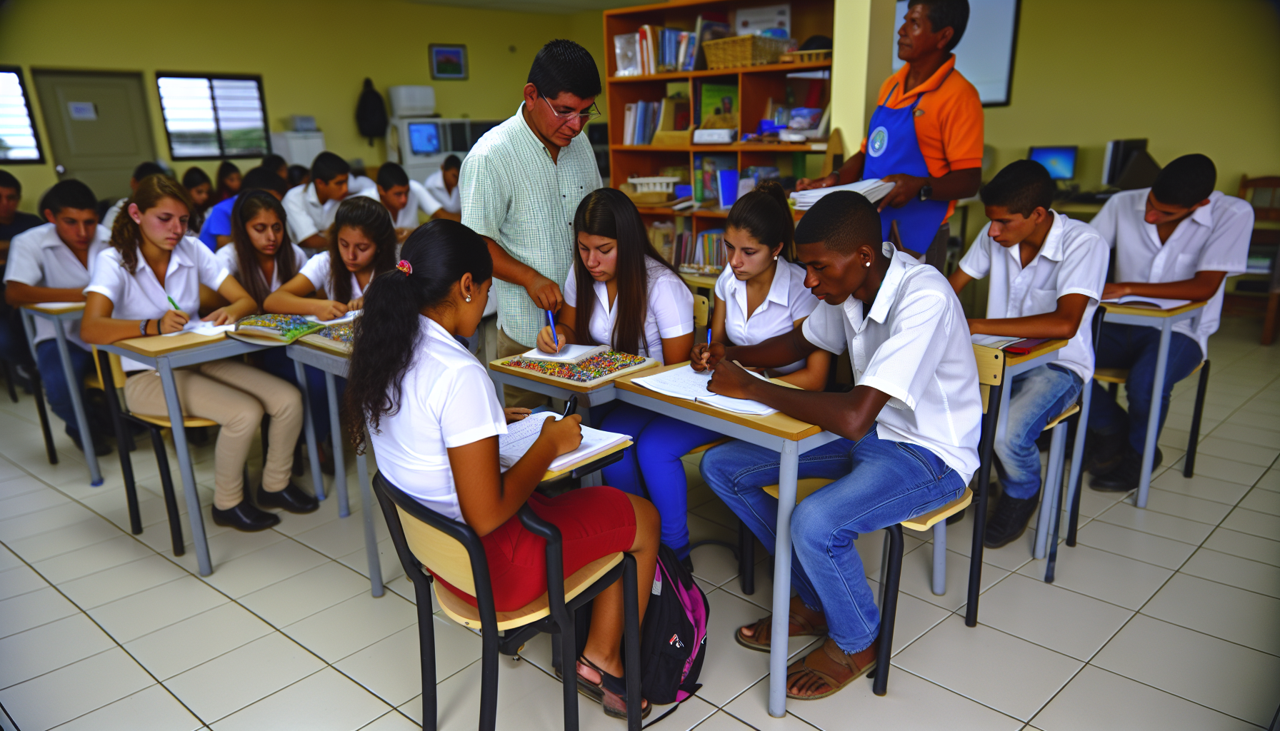 Students participating in educational program in Costa Rica