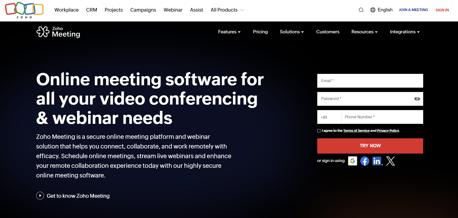 Zoho-Meeting