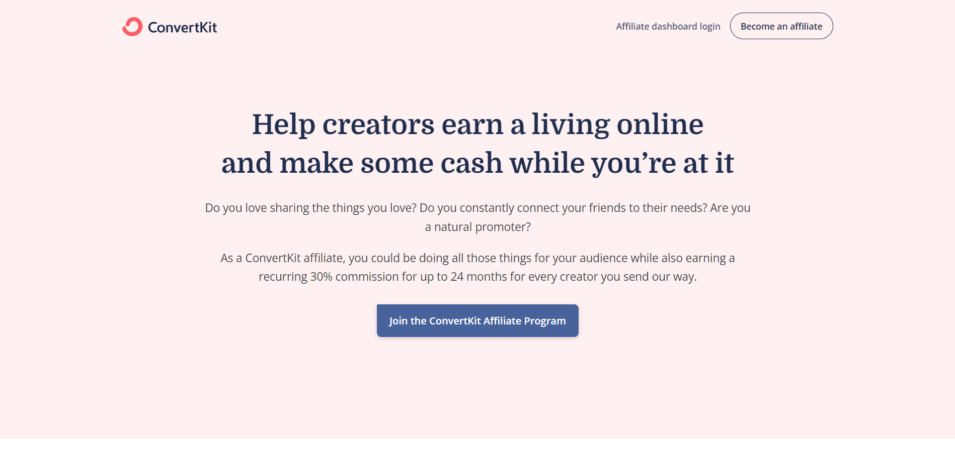 ConvertKit Affiliate Program