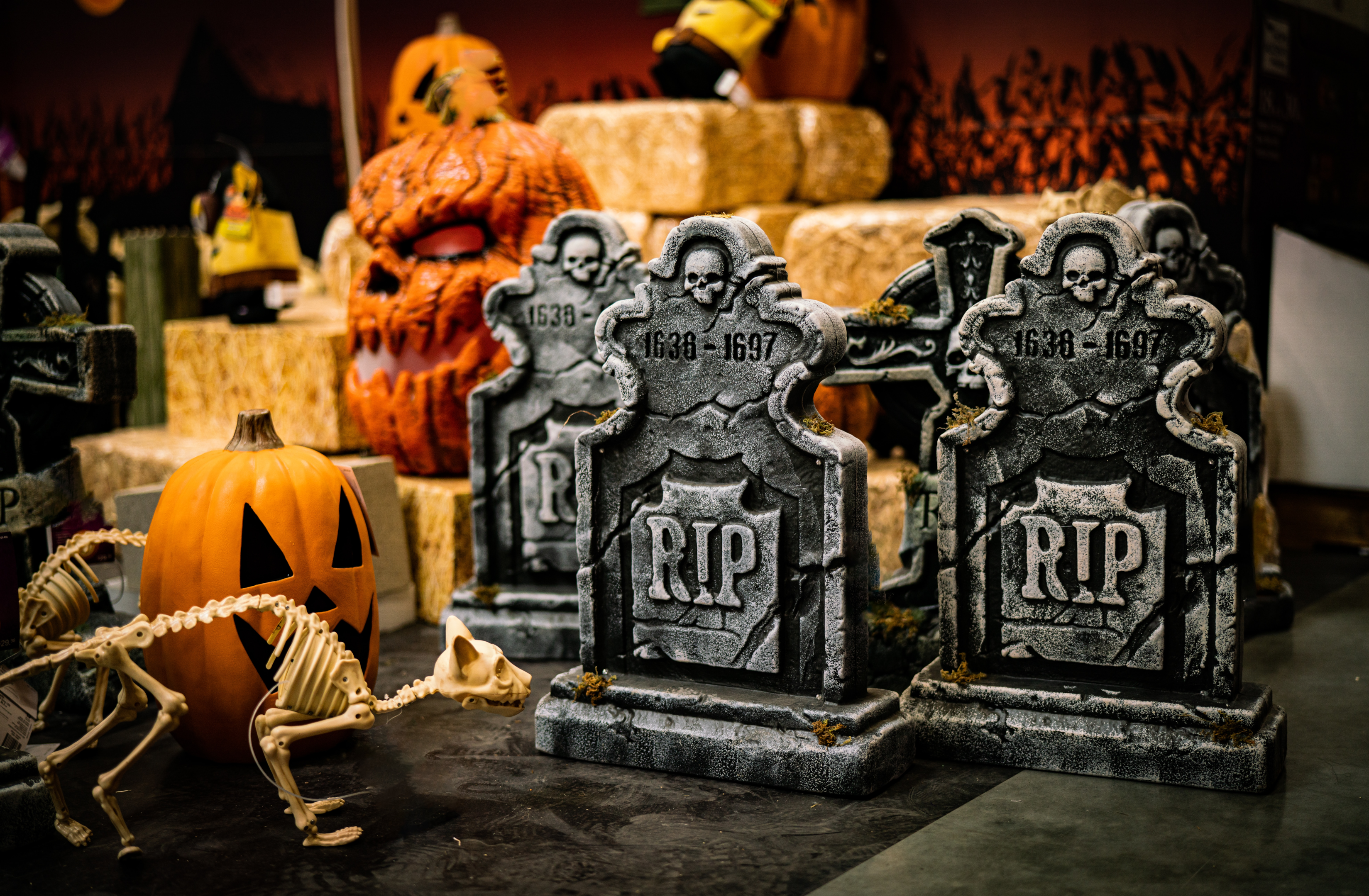 tombstones are the perfect addition to your halloween decorations