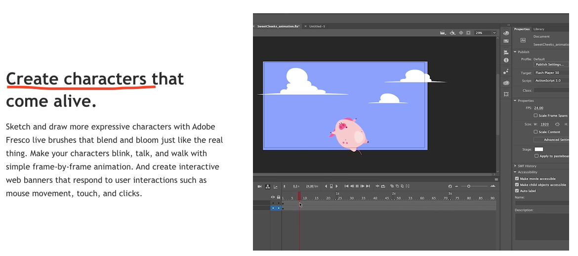 Adobe Animate. Future of animation.