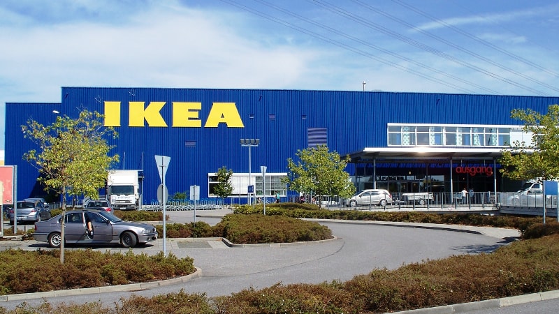 An external view of an IKEA store