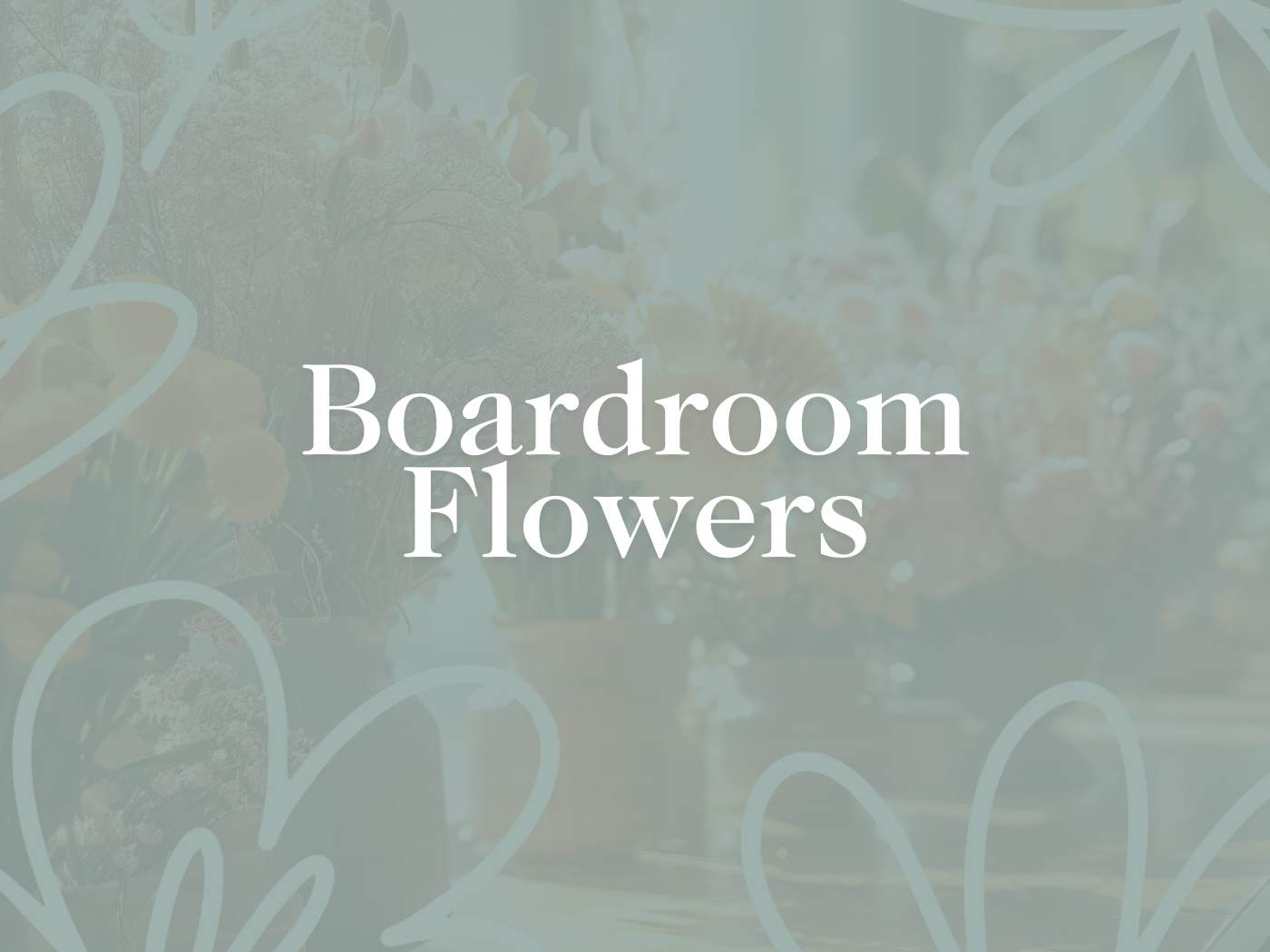 Elegant and sophisticated boardroom flowers arrangement, enhancing corporate ambience, from Fabulous Flowers and Gifts.
