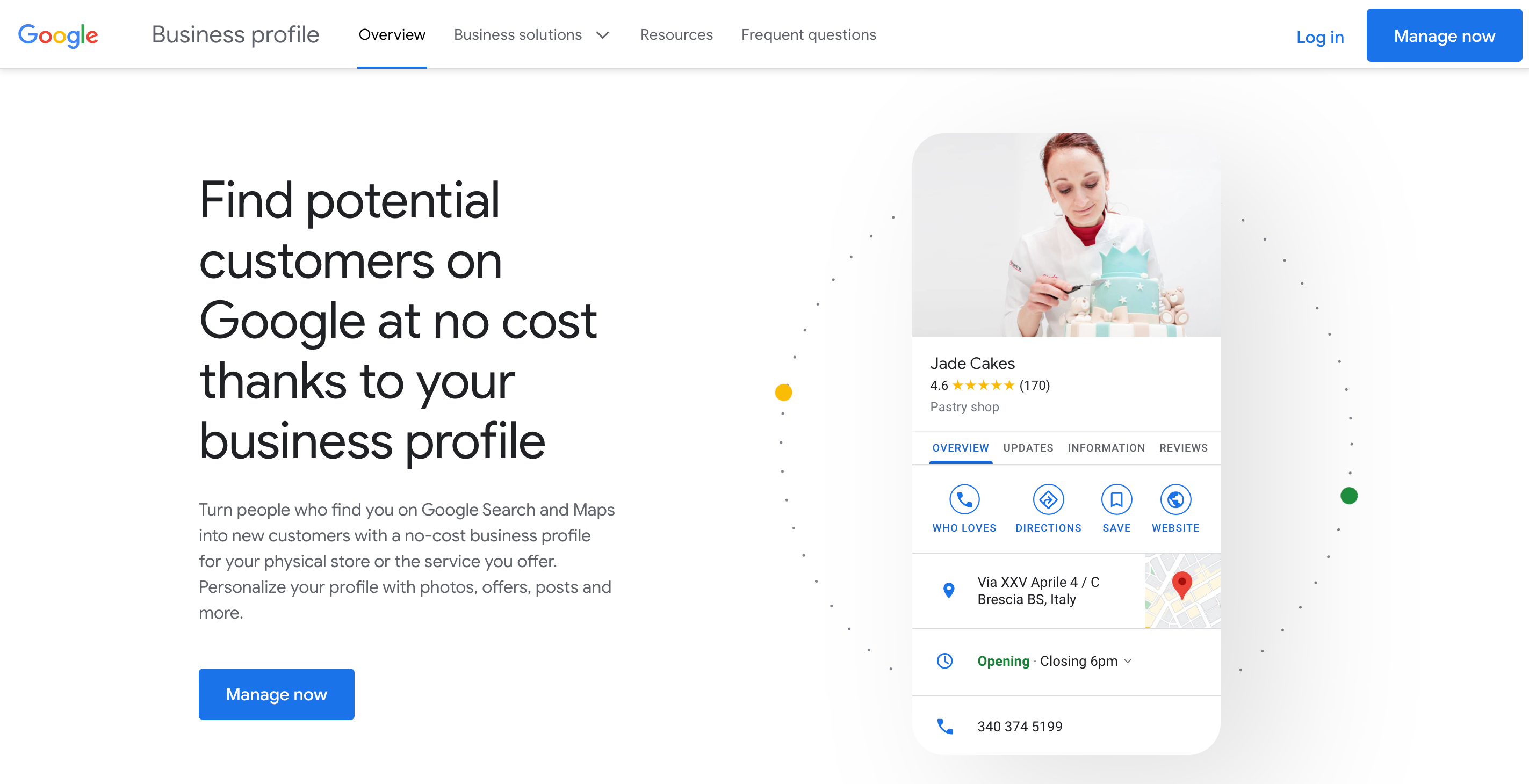 Google Business Profile Homepage