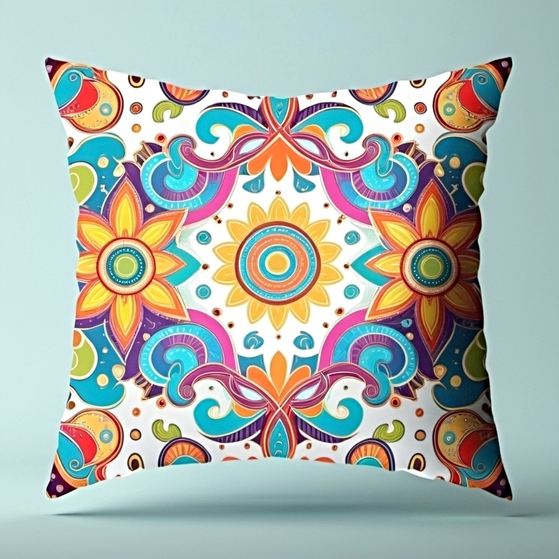 A gorgeous design sublimated onto a pillowcase
