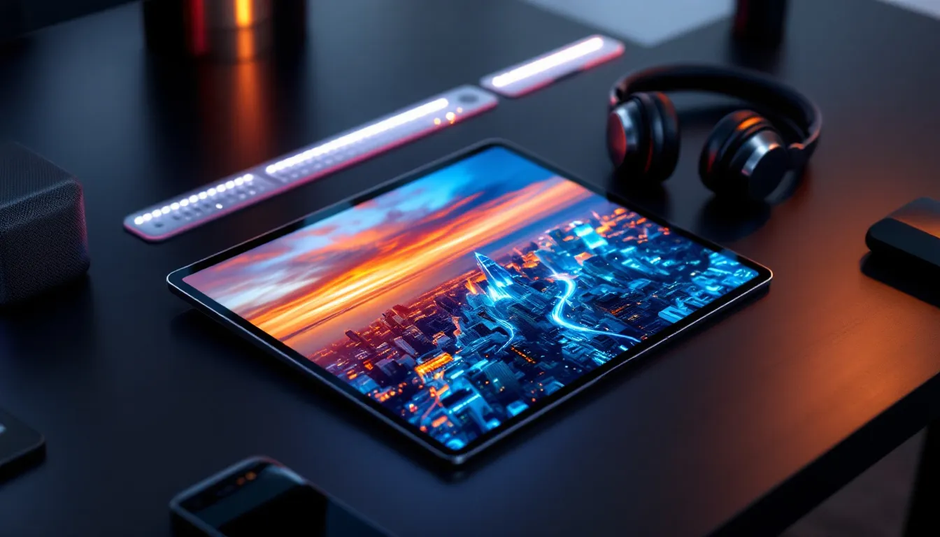 Leistungsstarke Hardware und Speicheroptionen eines Tablets.