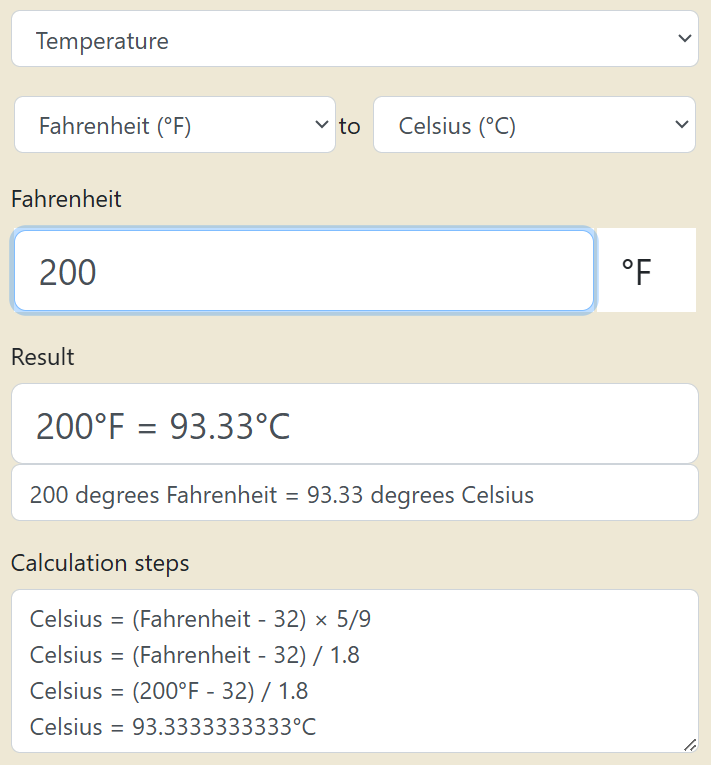 Fahrenheit to Celsius Converter